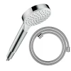 Pommeau De Douche, Flexible Et Barre De Douche|Hansgrohe Pommeau de douche Crometta + Flexible Designflex 160 cm chromé