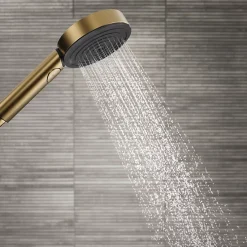 Hansgrohe Pommeau de douche Pulsify Select S 105 EcoSmart 3jets bronze brossé
