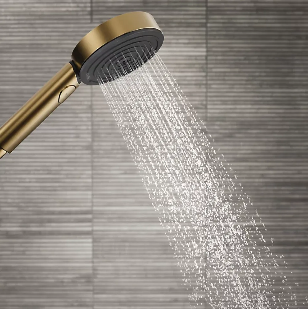 Hansgrohe Pommeau de douche Pulsify Select S 105 EcoSmart 3jets bronze brossé