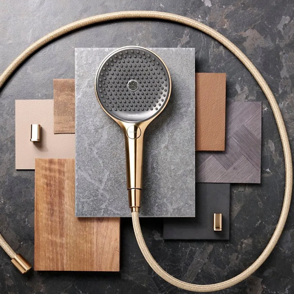 Pommeau De Douche, Flexible Et Barre De Douche|Hansgrohe Pommeau de douche Raindance Select S EcoSmart 120 3 jets + flexible Designflex 125 cm bronze brossé