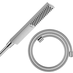Hansgrohe Pommeau de douche Pulsify E 100 EcoSmart chromé + flexible de douche Designflex 160 cm chromé