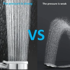 Pommeau De Douche, Flexible Et Barre De Douche|Deko Pommeau de douche Haute Pression à économie D'eau 5 types de jet pour bain et spa Pommeau Douche Anti Calcaire(Argenté)