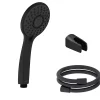 Pommeau De Douche, Flexible Et Barre De Douche|Jacob Delafon Pommeau de douche Juliette noir mat + flexible et support de douche noir mat
