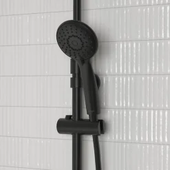 Pommeau De Douche, Flexible Et Barre De Douche|Jacob Delafon Pommeau de douche Juliette noir mat + flexible et support de douche noir mat