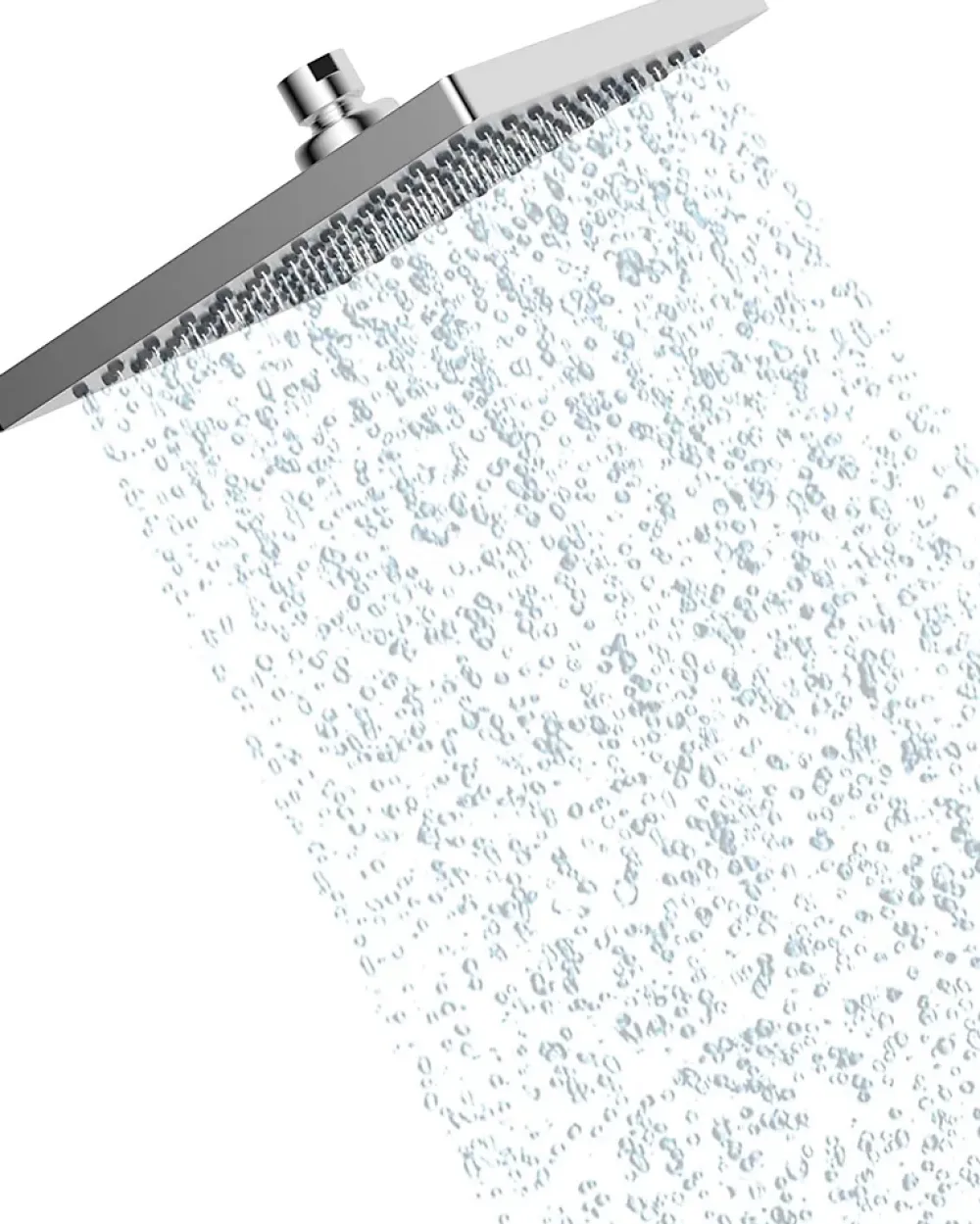 Vendos85 Pommeau de douche pluie carré 10 pivotant