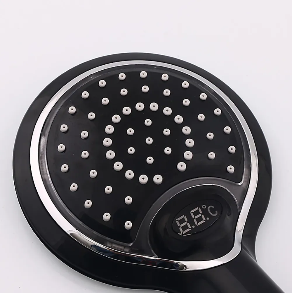Pommeau De Douche, Flexible Et Barre De Douche|Deko Pommeau de douche, pommeau de douche à main LED 3 couleurs, affichage numérique de la température