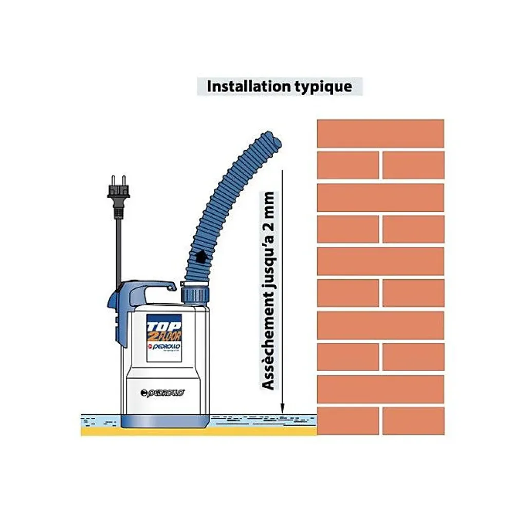 Wc Chimique Et Broyeur|Pedrollo Pompe de relevage TOP2FLOOR 0,37 kW jusqu'à 9,6 m3/h monophasé 220V