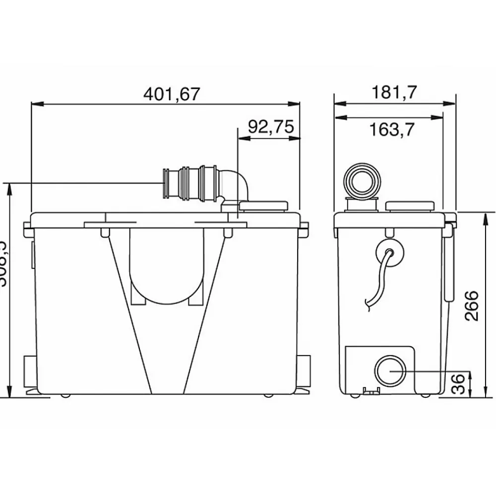 Wc Chimique Et Broyeur|Concilio Pompe de relevage pour eaux usées domestiques - Fabrication Française