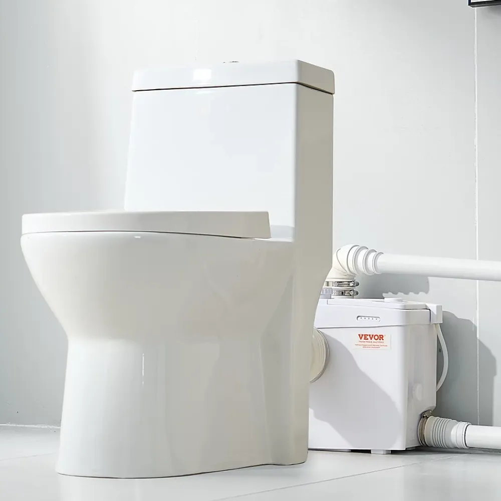 Wc Chimique Et Broyeur|Vevor Pompe macératrice 1200W, sanitaire 4 entrées eau, 180 L min, ht. refoulement 10 m.