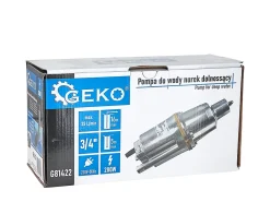 Geko Pompe Submersible Pour Eau Potable Avec Aspiration Inférieure Forage 280W
