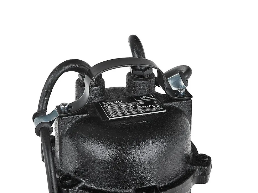 Geko Pompe WQD 750W Avec Broyeur Et Couteaux De Coupe Pour Eaux Sales