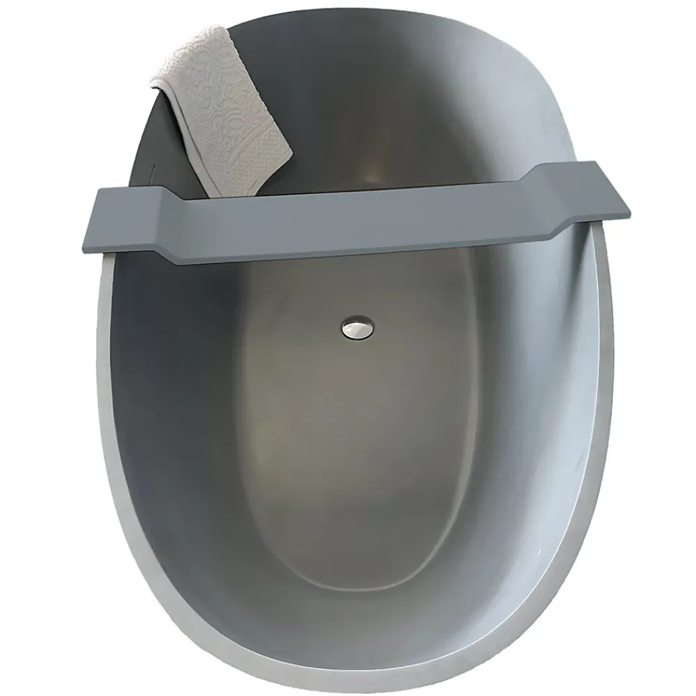 Bernstein Pont de baignoire en fonte minérale PB4208 - 85x16cm - Gris mat
