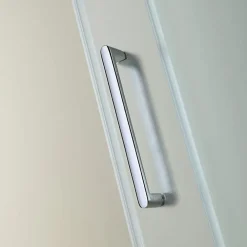 Kiamami Valentina Porte de douche 120 cm pour niche porte fixe droite en verre mat - dream
