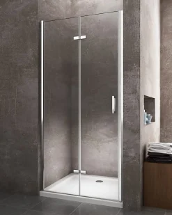 Porte De Douche|Laneri Porte de douche 6 mm pliante pour installation en niche - 63-66,5