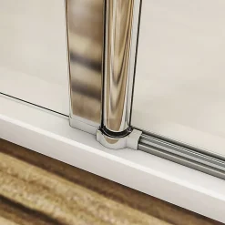 Porte De Douche|AICA Sanitaire Porte De Douche Battante 165x187cm Porte Battante Avec 2 éléments Fixes En 6mm Verre Anticalcaire