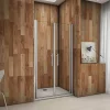 Porte De Douche|AICA Sanitaire Porte de douche battante 120cm en verre anticalcaire Porte de douche Hauteur 197cm