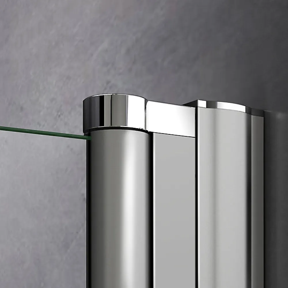 Porte De Douche|AICA Sanitaire Porte De Douche Battante 100x197cm Porte De Douche Installation En Niche Ouverte Vers L'intérieur Ou L'extérieur