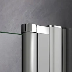 AICA Sanitaire Porte De Douche Battante 105x197cm Porte De Douche Installation En Niche Ouverte Vers L'intérieur Ou L'extérieur