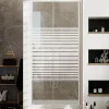 Porte de Douche Blanche 140 CM H185 Verre Sérigraphié mod. Blanc