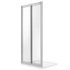 Porte De Douche| Porte de Douche 75CM H198 Verre Transparent Ouverture Saloon 2 Parois Pivotantes mod. West