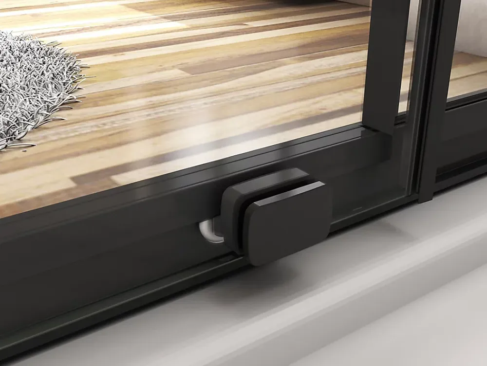 AICA Sanitaire Porte de douche coulissante 140cm en verre anticalcaire porte de douche Noir mat avec l'amortisseur Hauteur 195cm