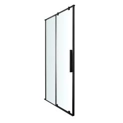 Porte De Douche|GoodHome Porte de douche coulissante Ezili transparent profilé noir 100 cm