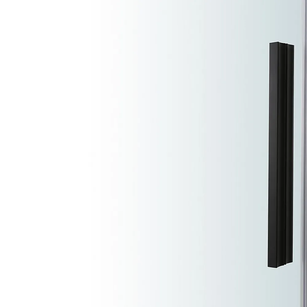 Porte De Douche|GoodHome Porte de douche coulissante Ezili transparent profilé noir 100 cm