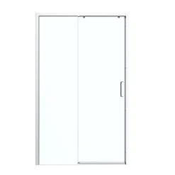 Porte De Douche|GoodHome Porte de douche coulissante PMR l.120 x 195 cm, profilés finition chrome, Ledava