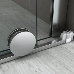 Saniverre Porte de douche coulissante NAPOLI H.200 - largeur 130 cm verre transparent 8 mm -