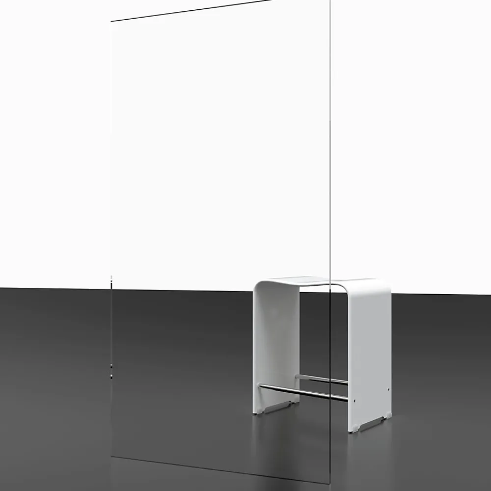 Schulte Porte de douche coulissante avec roulettes l.120 x H.200 cm, verre transparent anticalcaire, profilé noir mat, NewStyle