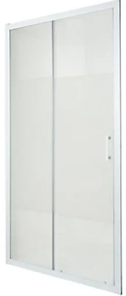Porte De Douche|Cooke & Lewis Porte de douche coulissante Onega sérigraphié 100 cm