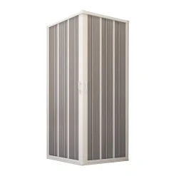 Cabine De Douche|Forte Porte de douche d'angle en PVC 90x90CM H185 avec Ouverture Centrale couleure Blanche mod. Flex