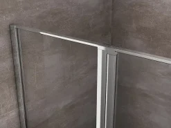 Porte De Douche|Laneri Porte de douche de 6 mm avec un petite paroi et une porte à battant dans la même ligne - 117-120 cm