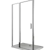 Porte De Douche|Laneri Porte de douche de 6 mm avec un petite paroi et une porte à battant dans la même ligne - 137-140 cm