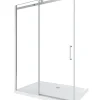 Porte De Douche|Laneri Porte de douche de 8 mm pour installation en niche H.190 avec ouverture coulissante et rèversible - 130 cm