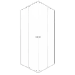 Galedo Porte de douche en angle blanc Spot 90 x 90cm