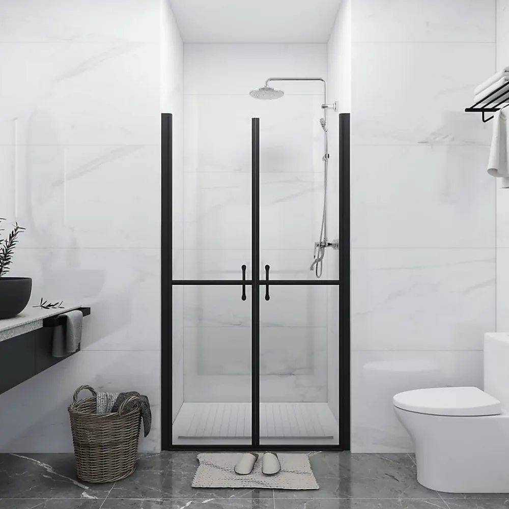 Vidaxl Porte de douche ESG transparent (88-91)x190 cm