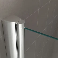 Saniverre Porte de douche GINA H.195 réglable de 84 à 88 cm verre 6 mm transparent -