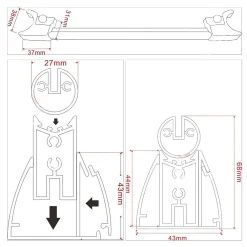 Saniverre Porte de douche GINA H.195 réglable de 84 à 88 cm verre 6 mm transparent -