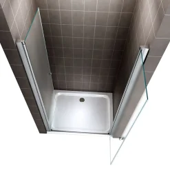 Porte De Douche|Saniverre Porte de douche GINA H.180 réglable de 76 à 80 cm verre 6 mm opaque -