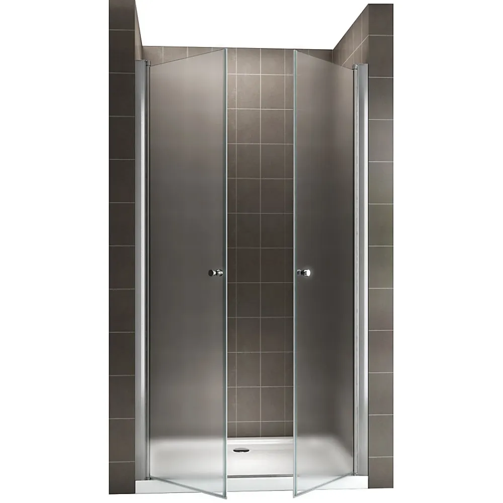 Porte De Douche|Saniverre Porte de douche GINA H.180 réglable de 76 à 80 cm verre 6 mm opaque -