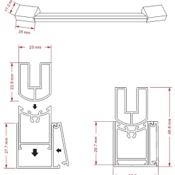 Porte De Douche|Saniverre Porte de douche KAYA H.180 réglable de 77 à 80 cm verre 6 mm semi-opaque -