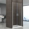 Porte De Douche|Saniverre Porte de douche KIMI H.190 largeur réglable 91 à 94 cm verre transparent -