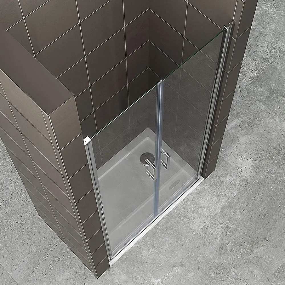 Porte De Douche|Saniverre Porte de douche KIMI H.190 largeur réglable 91 à 94 cm verre transparent -