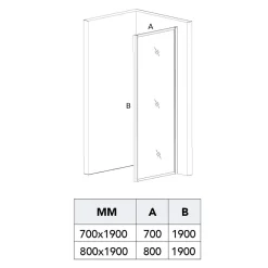 Kiamami Valentina Porte De Douche Niche 120 Cm Avec Côté Fixe 80 Cm Avec Verre Trempé Transparent 6 Mm - City