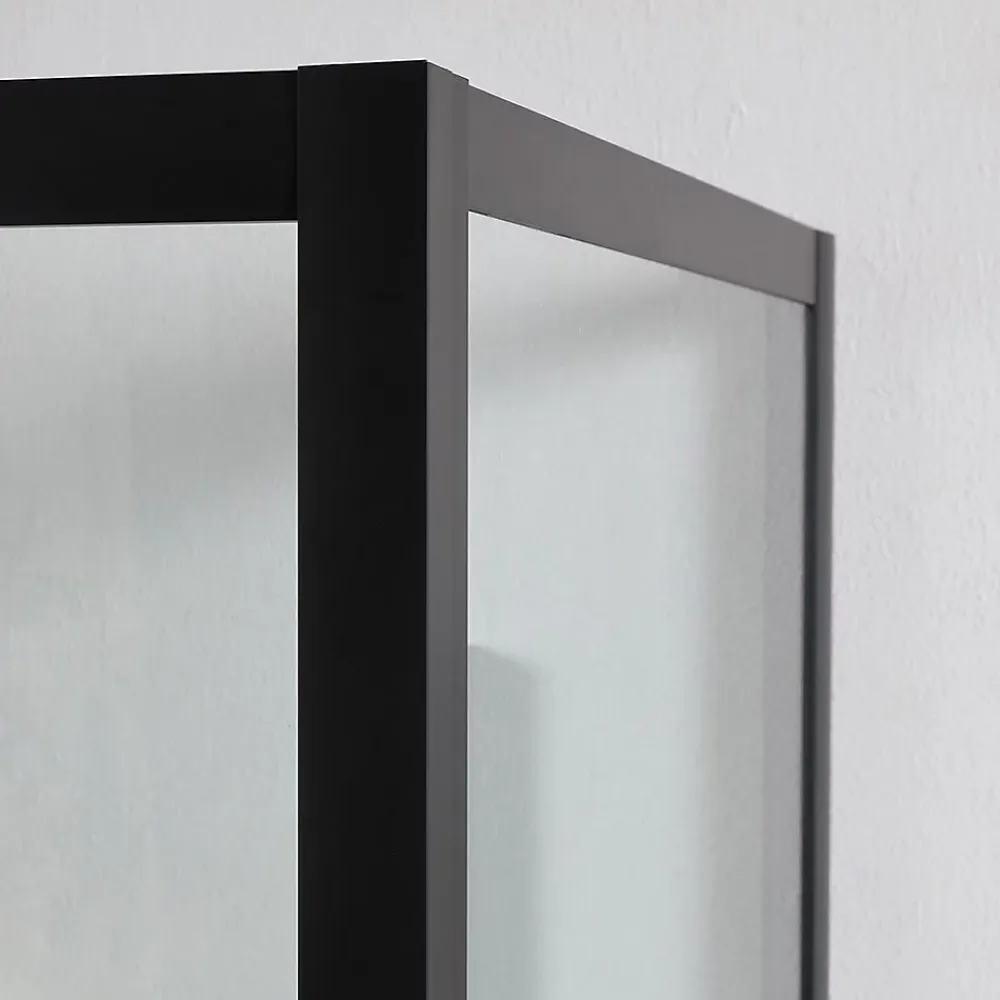 Kiamami Valentina Porte De Douche Niche 120 Cm Avec Côté Fixe 80 Cm Avec Verre Trempé Transparent 6 Mm - City
