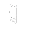 Porte de douche pivotante l.79,3 cm pour cabine Serenity l.90 cm