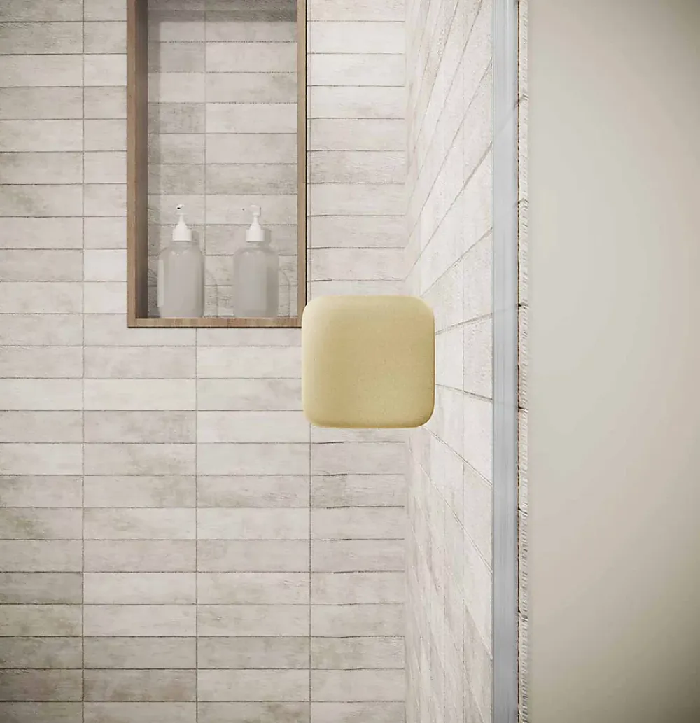 Aurlane Porte de Douche Pivotante 80x180 cm en Verre Trempe 5 mm - Finition Or Brosse - GOLD ELEMENTARY