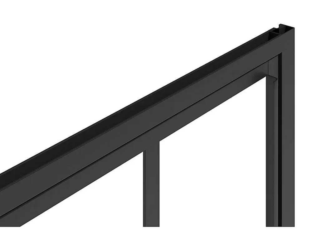 Porte De Douche|Vente-unique Porte de douche pivotante noir mat style atelier - 80 x 195 cm - URBANIK