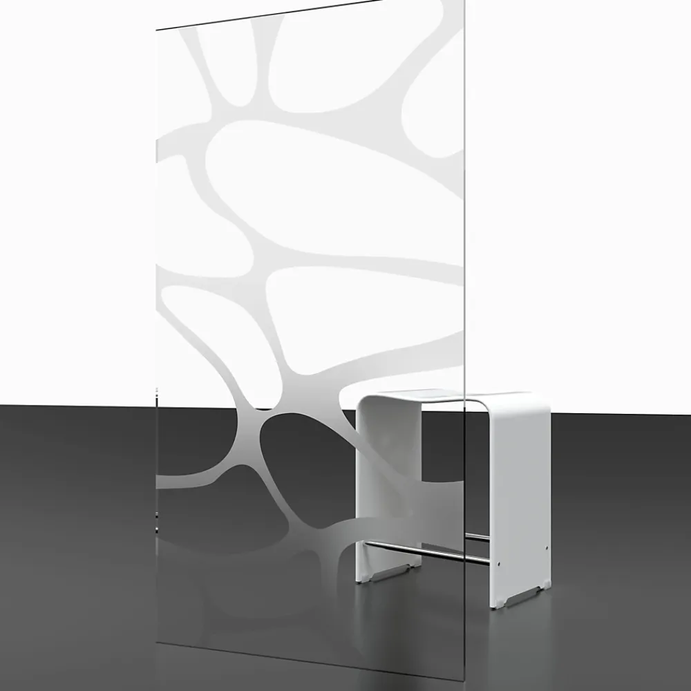 Schulte Porte de douche pivotante l.90 x H.192 cm, verre transparent, profilé noir, Zoé